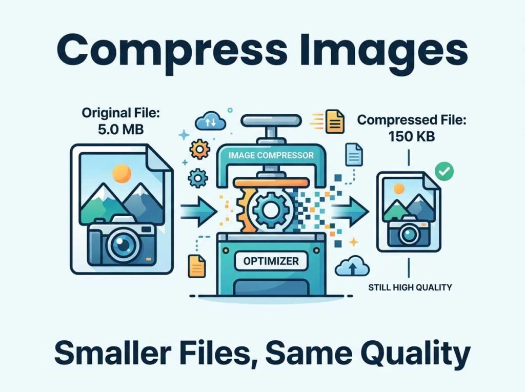Photo file size shrinking after image compression