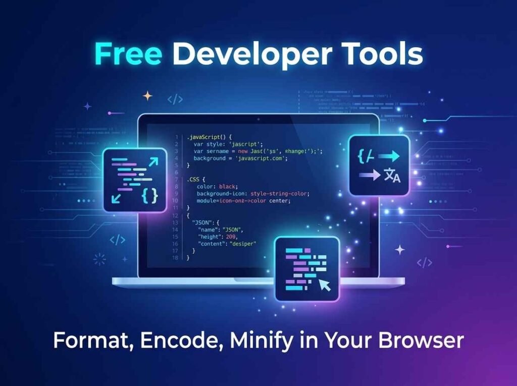 Collection of free online developer tools running in a browser