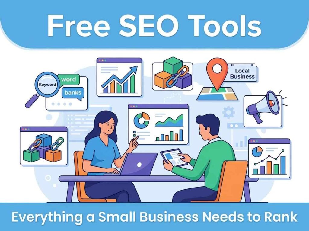 Free SEO tools dashboard for small business owners